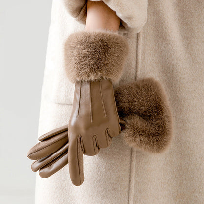 Avelina Faux Fur Winter Gloves
