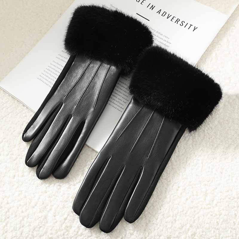 Avelina Faux Fur Winter Gloves