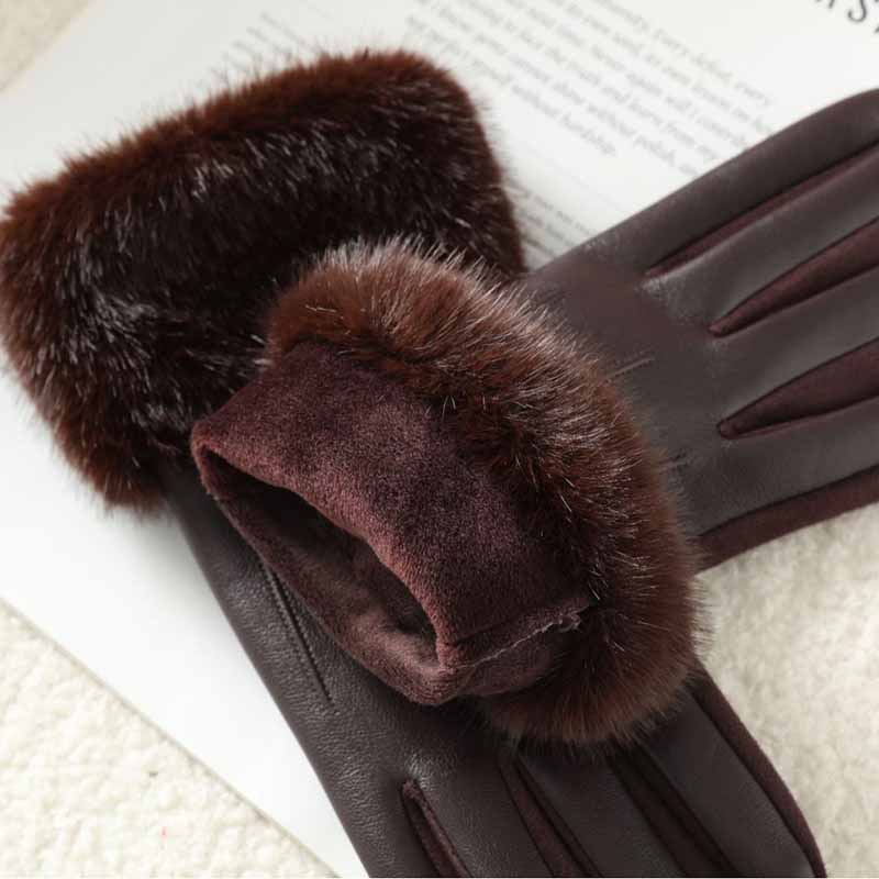 Avelina Faux Fur Winter Gloves