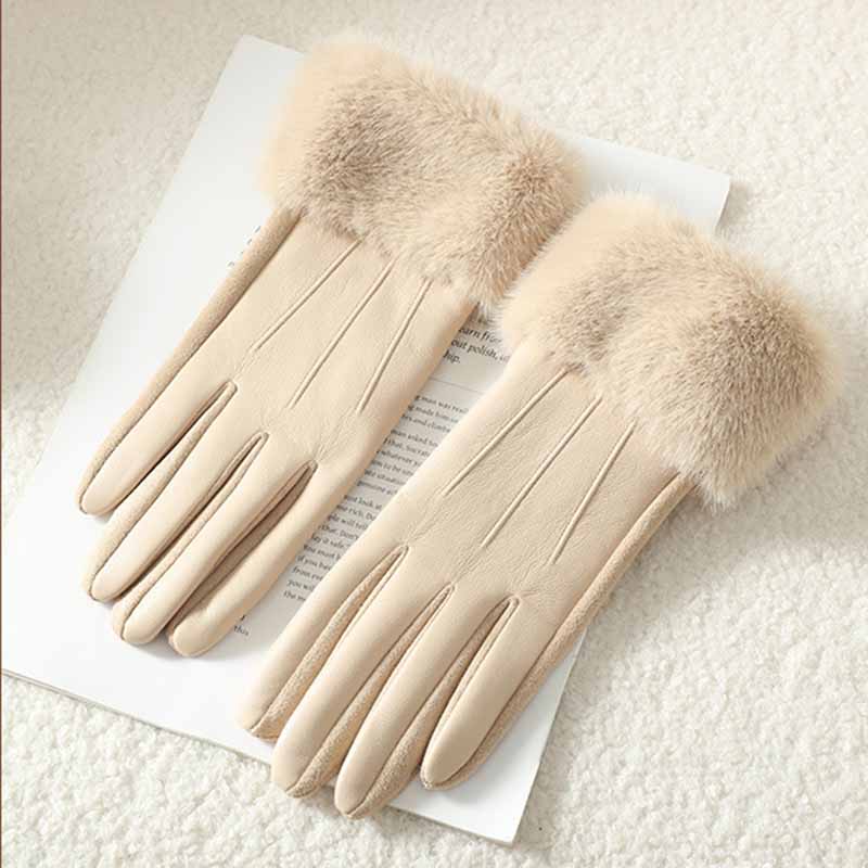 Avelina Faux Fur Winter Gloves