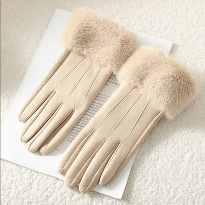 Avelina Faux Fur Winter Gloves
