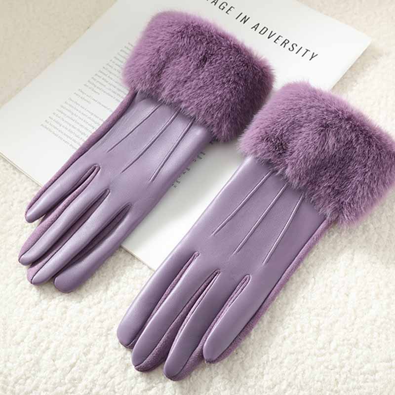 Avelina Faux Fur Winter Gloves