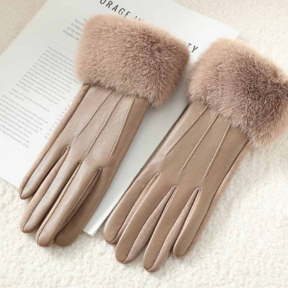 Avelina Faux Fur Winter Gloves
