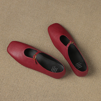 Lucille | High-Vamp Mary Jane Flat