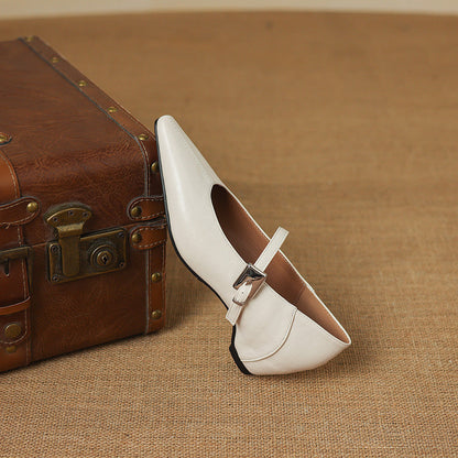 Maeve | Pointed-Toe Mary Jane Flat