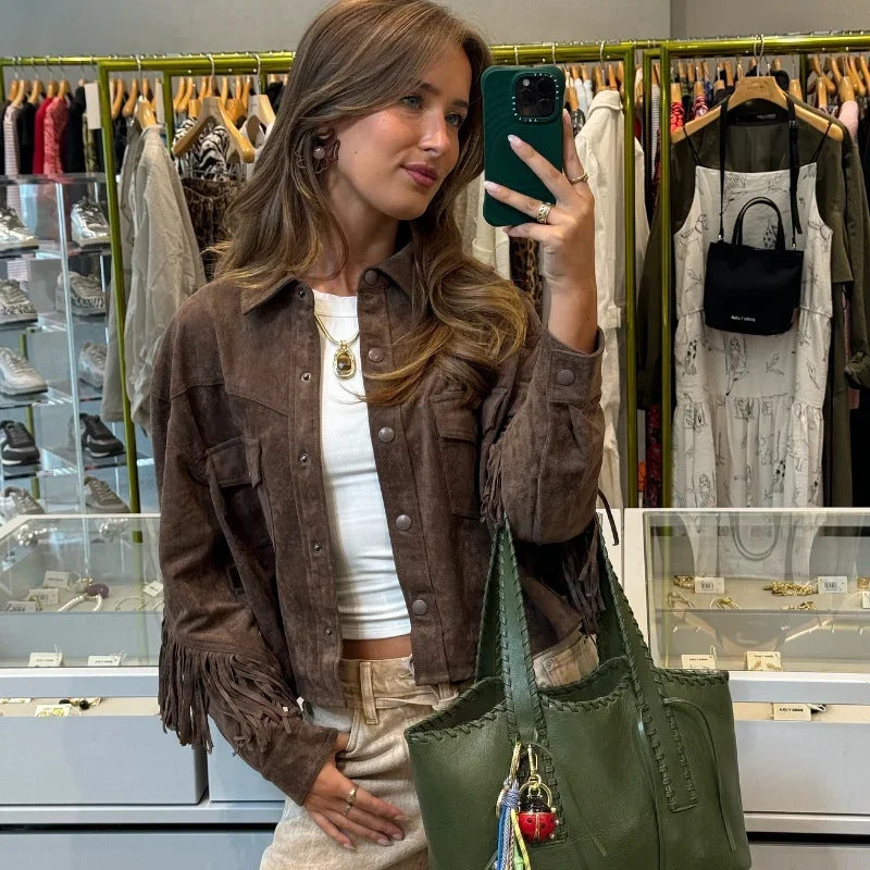 FRINGE Suede Jacket