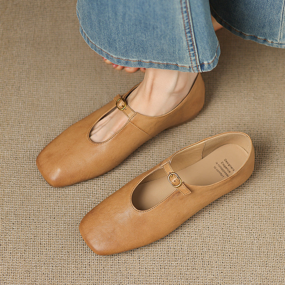 Lucille | High-Vamp Mary Jane Flat
