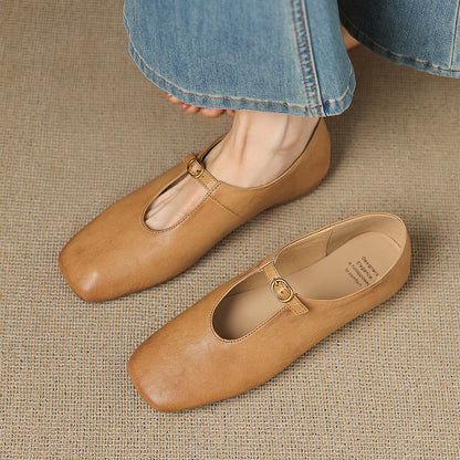 Lucille | High-Vamp Mary Jane Flat