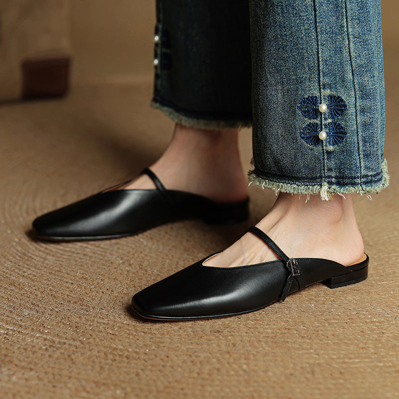 Miral Genuine Leather Mules