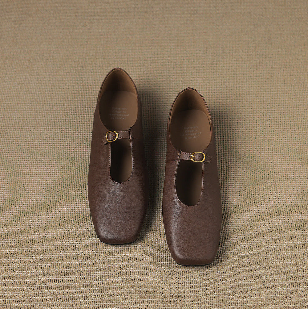 Lucille | High-Vamp Mary Jane Flat