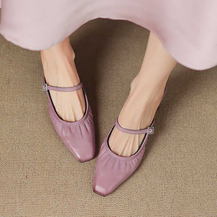 Hattie | Ruched Mary Jane Mule
