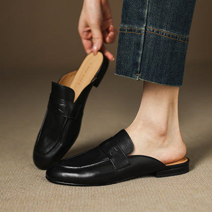 Serin Genuine Leather Mules
