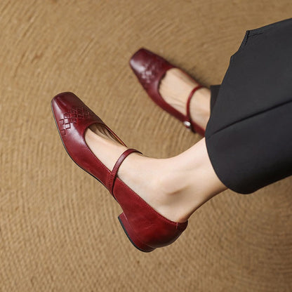 Estelle | Square-Toe Mary Jane Flat