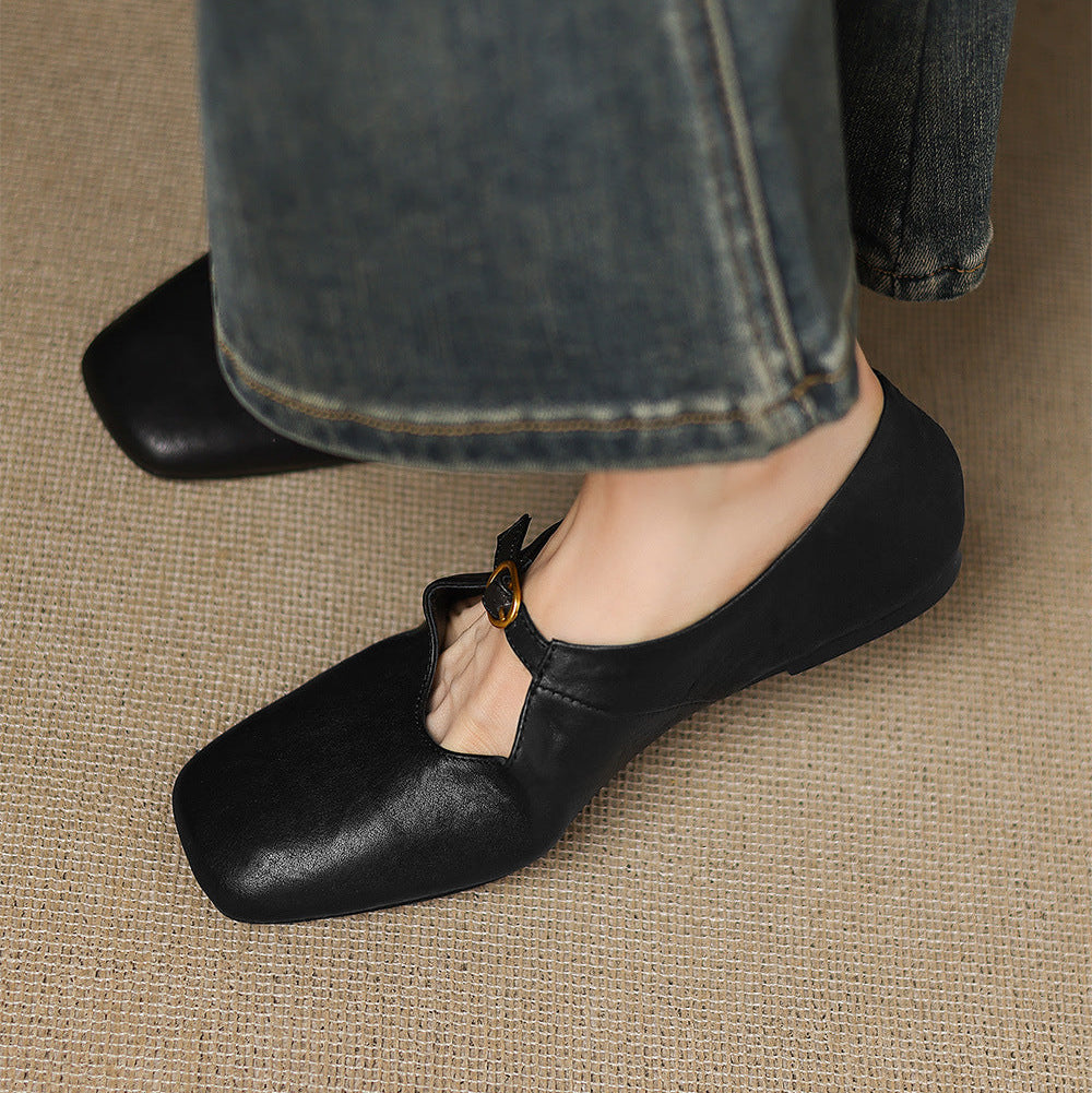 Lucille | High-Vamp Mary Jane Flat
