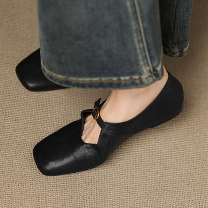 Lucille | High-Vamp Mary Jane Flat