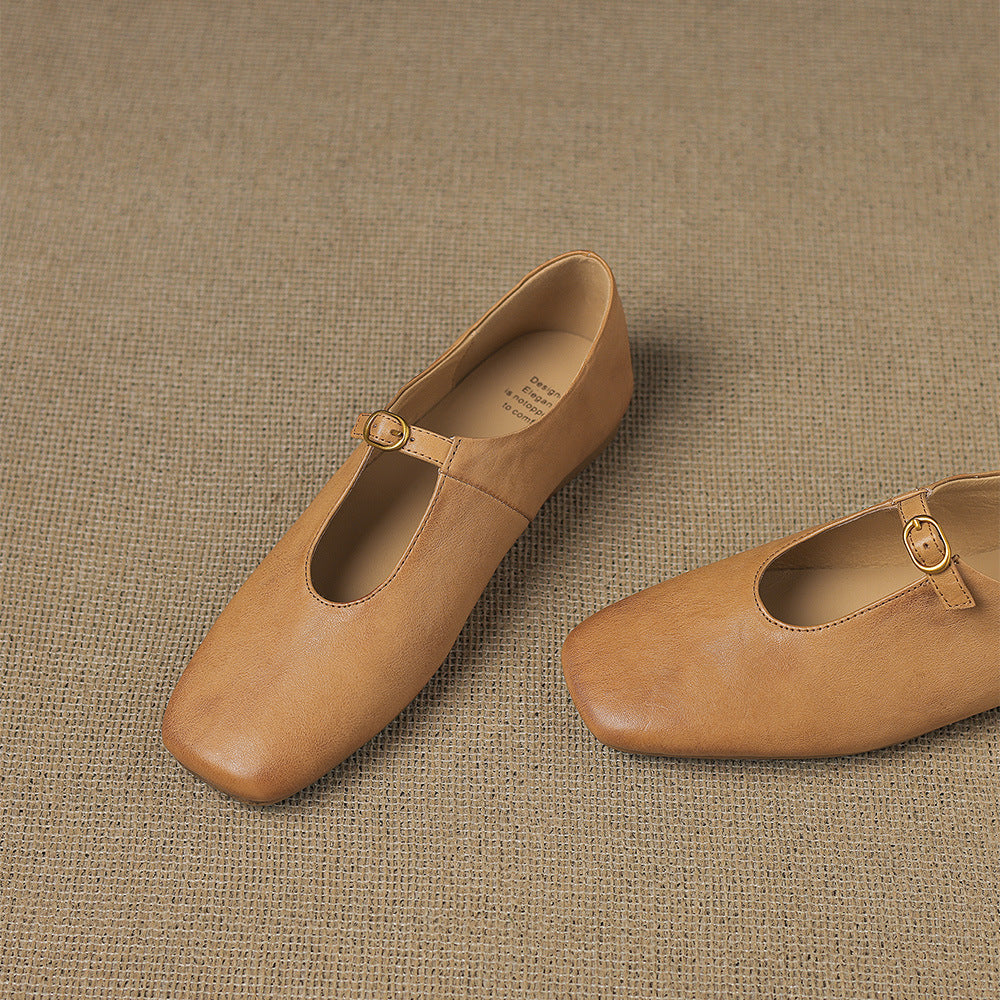 Lucille | High-Vamp Mary Jane Flat