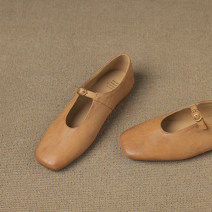 Lucille | High-Vamp Mary Jane Flat