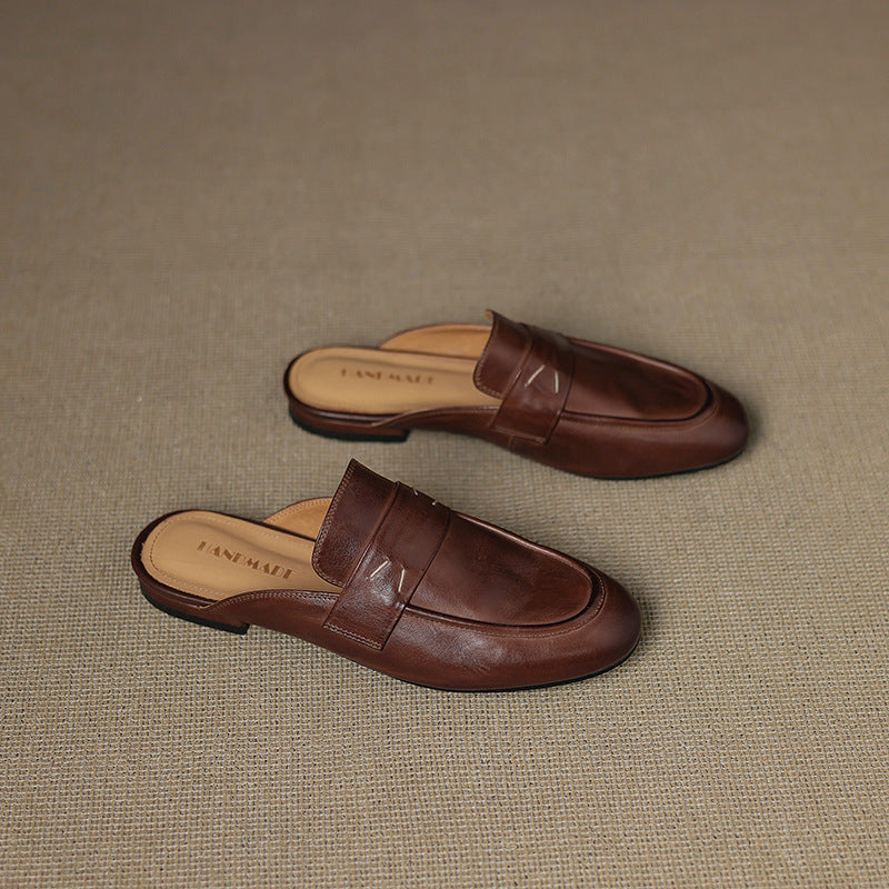 Serin Genuine Leather Mules