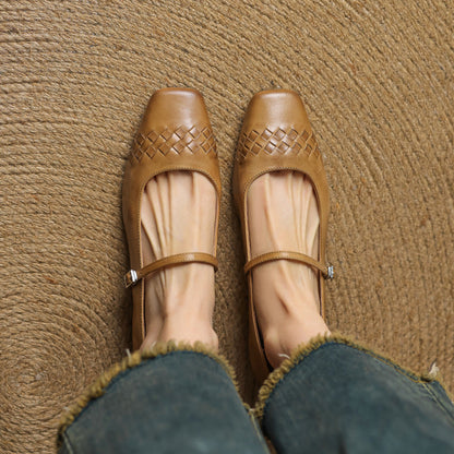 Estelle | Square-Toe Mary Jane Flat