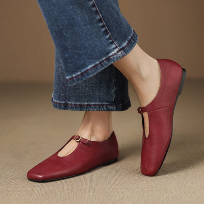 Lucille | High-Vamp Mary Jane Flat