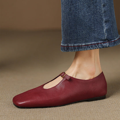 Lucille | High-Vamp Mary Jane Flat