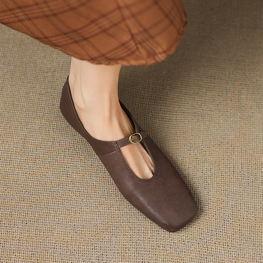 Lucille | High-Vamp Mary Jane Flat
