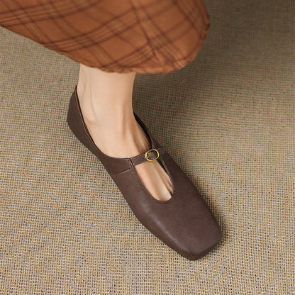 Lucille | High-Vamp Mary Jane Flat