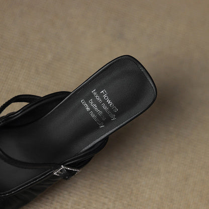 Hattie | Ruched Mary Jane Mule