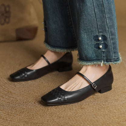 Estelle | Square-Toe Mary Jane Flat