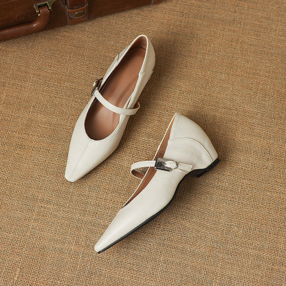 Maeve | Pointed-Toe Mary Jane Flat