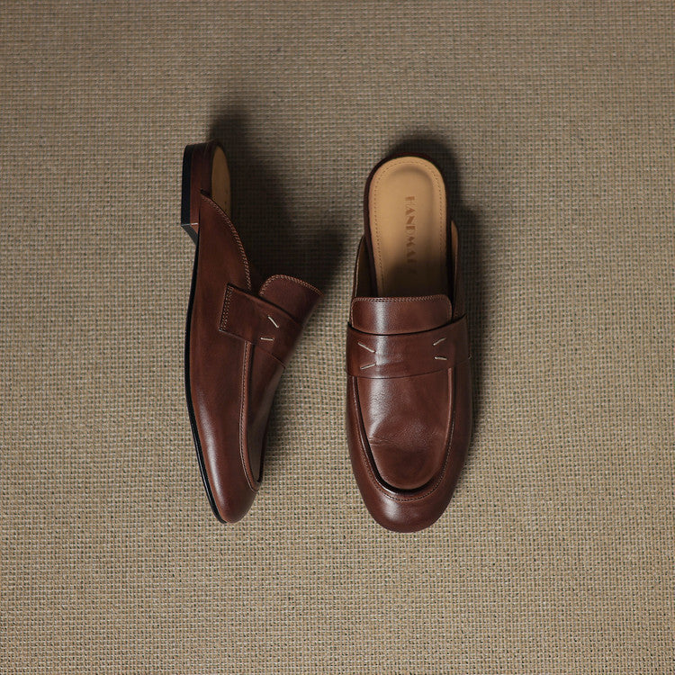 Serin Genuine Leather Mules