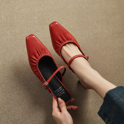 Hattie | Ruched Mary Jane Mule