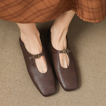Lucille | High-Vamp Mary Jane Flat