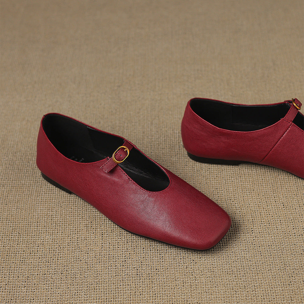 Lucille | High-Vamp Mary Jane Flat
