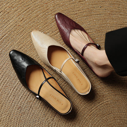 Orella Genuine Leather Mules