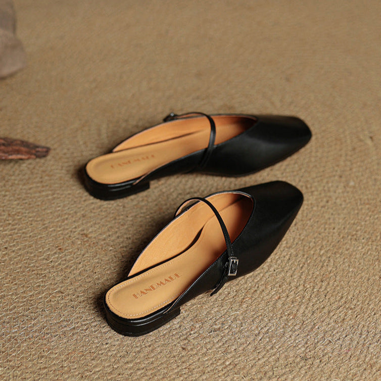 Miral Genuine Leather Mules