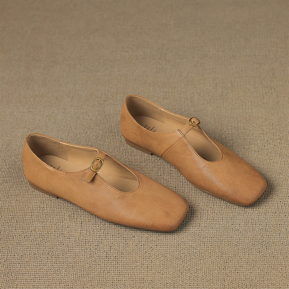 Lucille | High-Vamp Mary Jane Flat