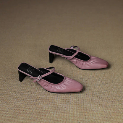 Hattie | Ruched Mary Jane Mule