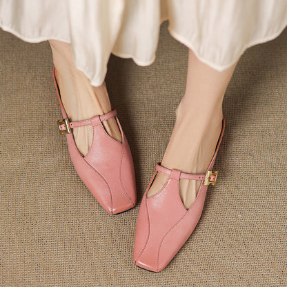 Keva Genuine Leather Mules