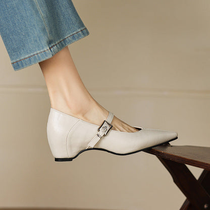 Maeve | Pointed-Toe Mary Jane Flat