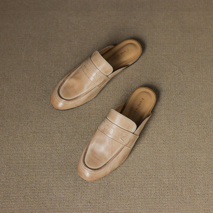 Serin Genuine Leather Mules