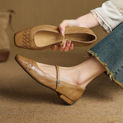 Estelle | Square-Toe Mary Jane Flat