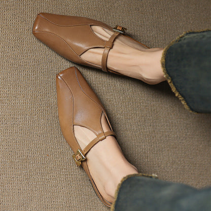 Keva Genuine Leather Mules