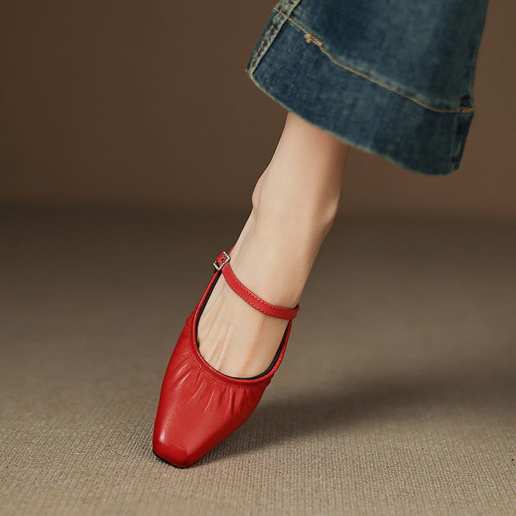 Hattie | Ruched Mary Jane Mule
