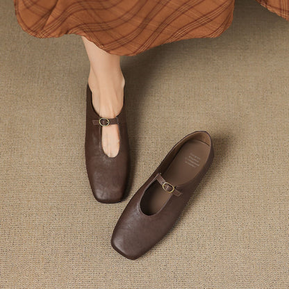 Lucille | High-Vamp Mary Jane Flat