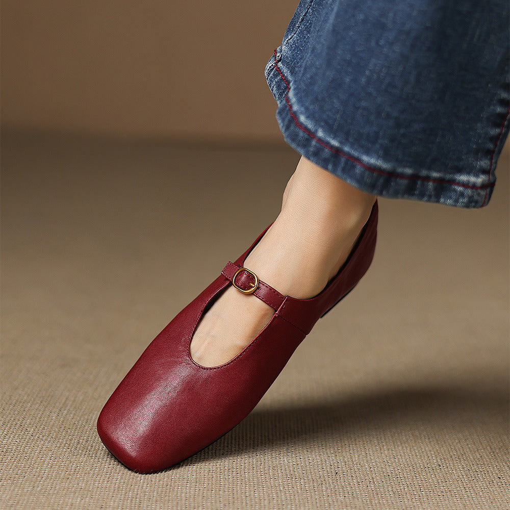 Lucille | High-Vamp Mary Jane Flat