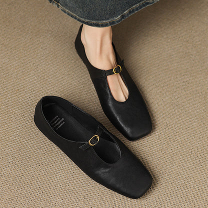 Lucille | High-Vamp Mary Jane Flat