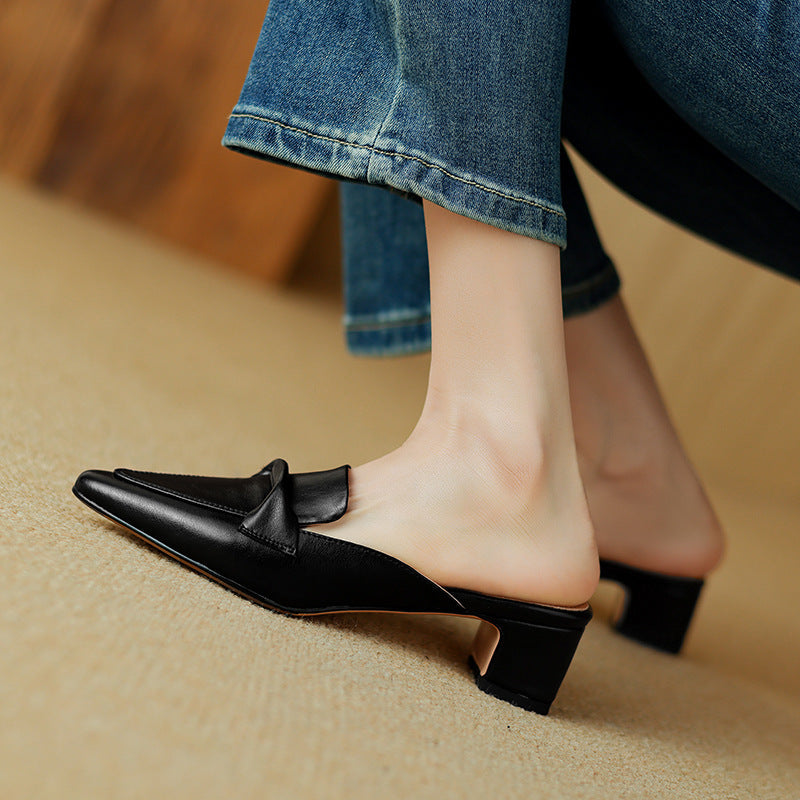 Erlen Genuine Leather Mules
