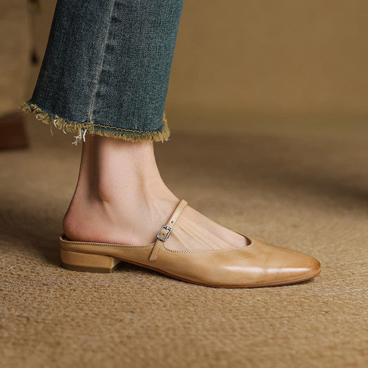 Marvyn Genuine Leather Mules
