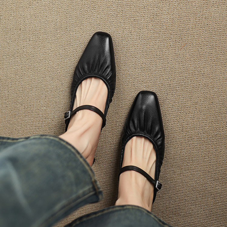 Hattie | Ruched Mary Jane Mule